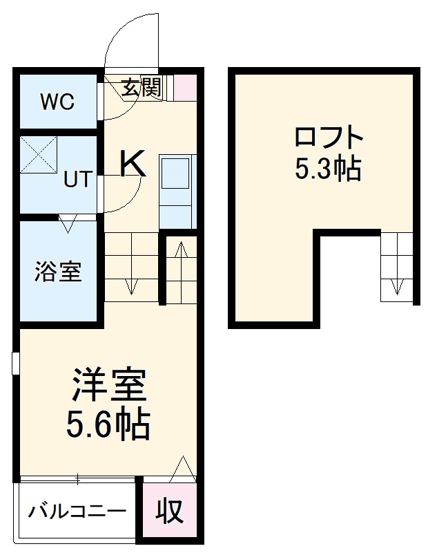 ＰＲＩＭＥ　ＣＯＵＲＴⅡ・201号室の間取り
