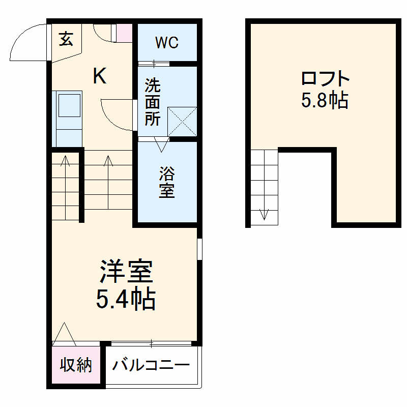 PRIME COURTⅡの間取り