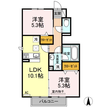 ラ・フォート文教台の間取り