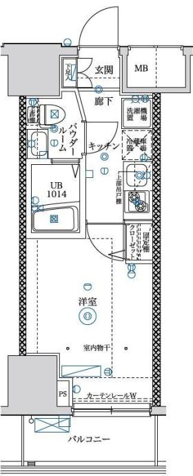 青戸の完工年月（2016年11月）築の賃貸マンションの間取り