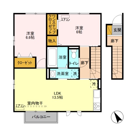 アモーレ Gの間取り