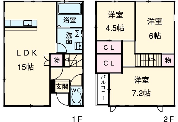 愛宕1丁目ドリームハウスの間取り