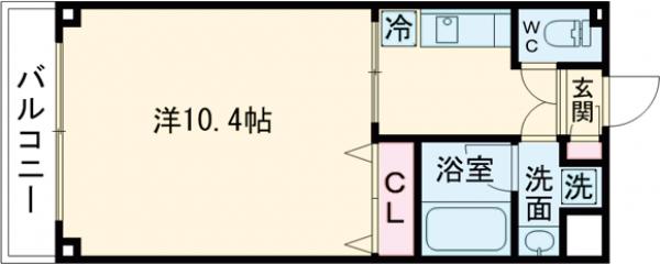 奥戸の完工年月（2007年12月）築の賃貸マンションの間取り