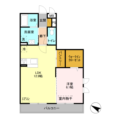 曙マンション Ⅱの間取り