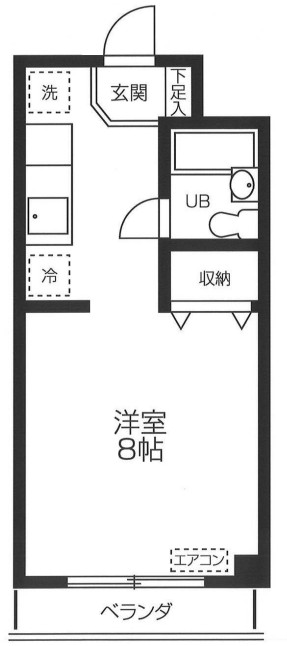 コーポ市川の間取り