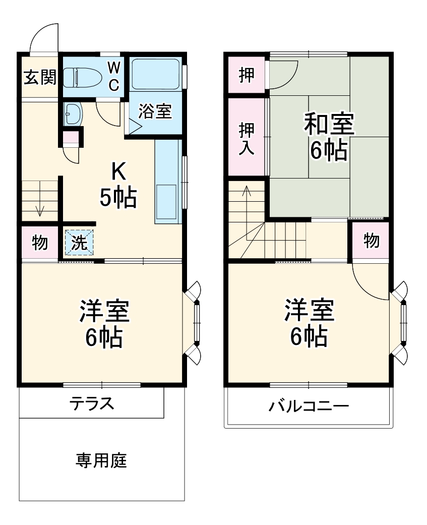 中国分の完工年月(1986年12月)築の賃貸一戸建ての間取り
