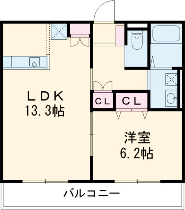 高砂の完工年月(2018年2月)築の賃貸アパートの間取り