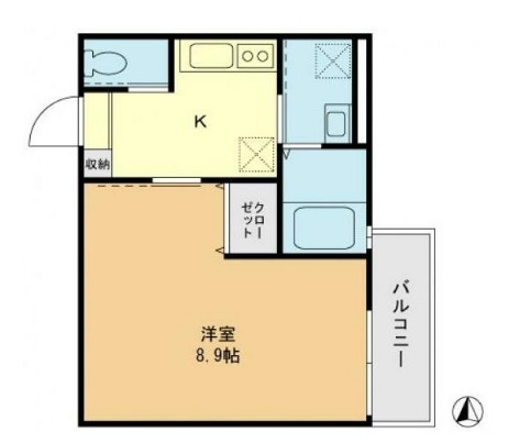高砂の完工年月(2018年2月)築の賃貸アパートの間取り
