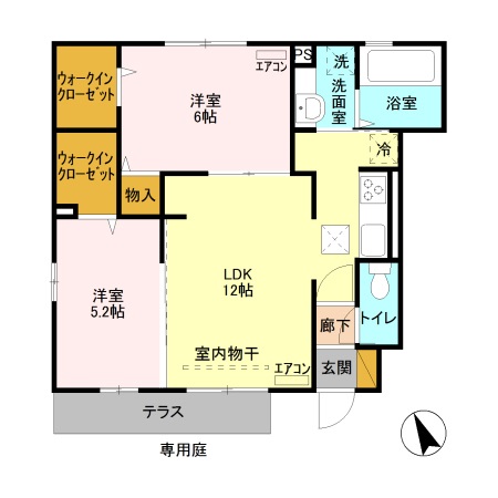 レジデンス Ⅲの間取り