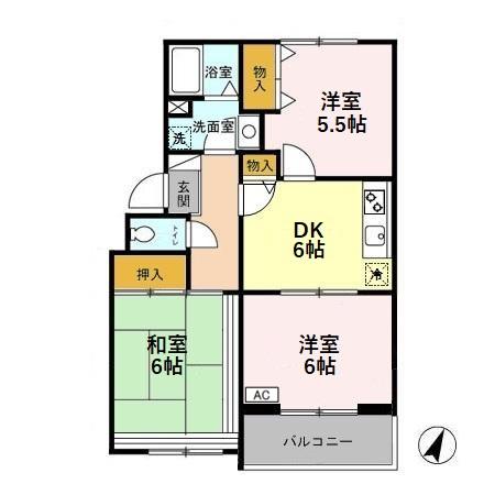 グリーンパークマルオカの間取り