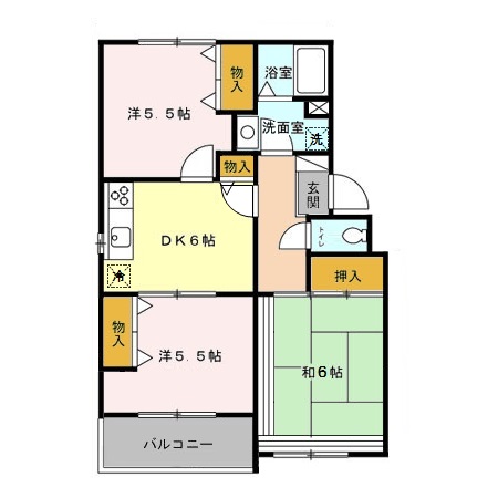 グリーンパークマルオカの間取り