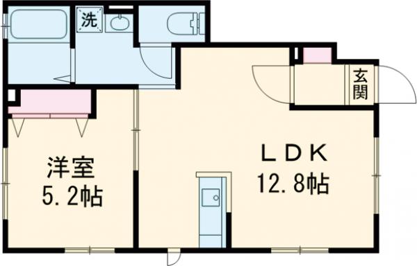 ラピス新宿Ｂの間取り