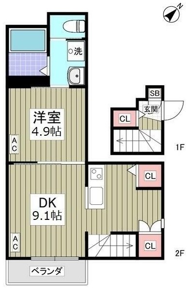 セプテーニ四つ木の間取り