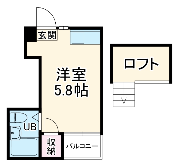 サニーフラット市川の間取り