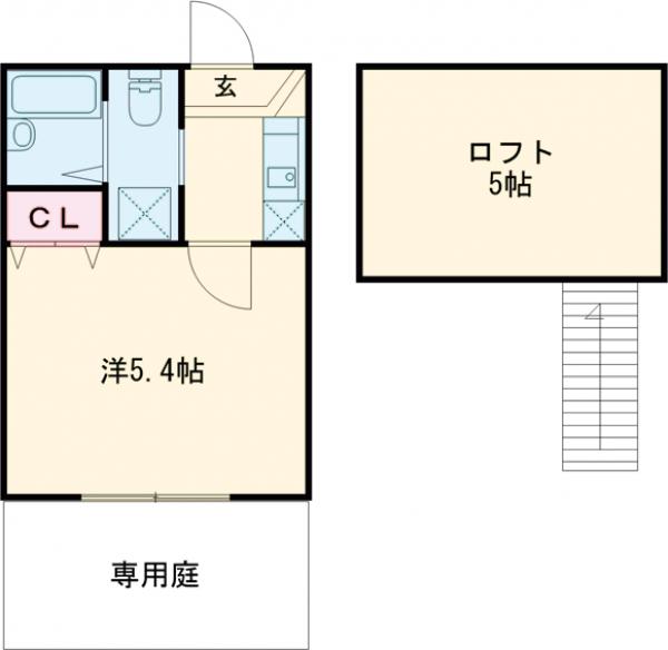 東つつじケ丘の完工年月(2018年2月)築の賃貸アパートの間取り