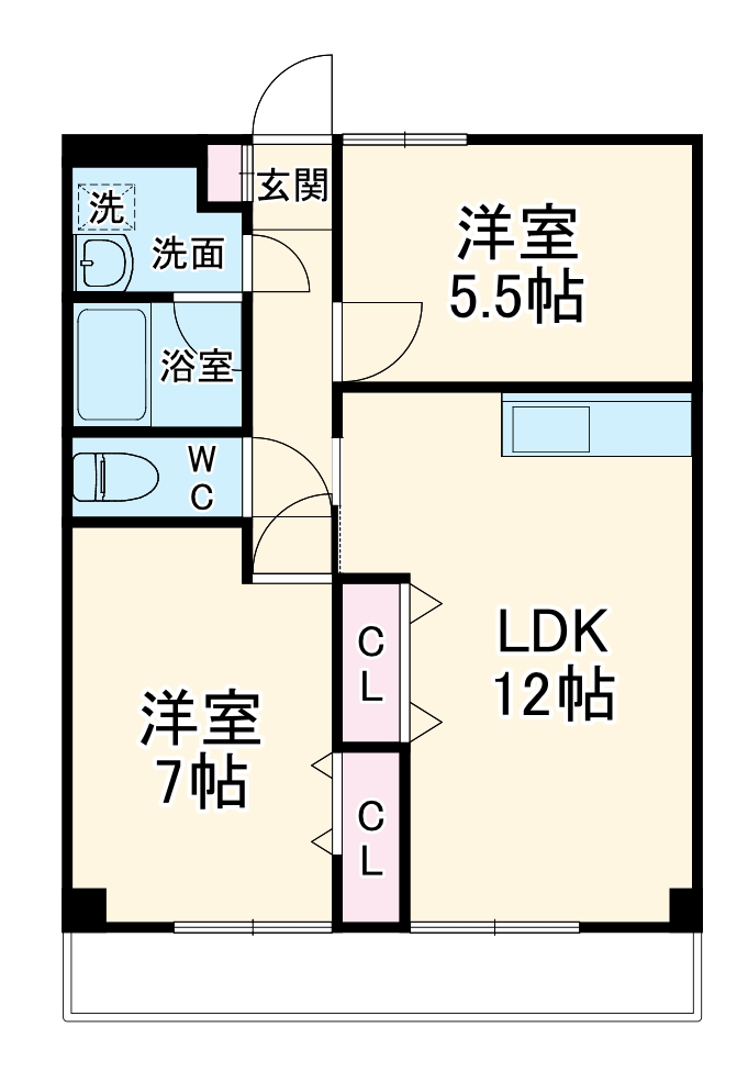 アメニティ市川の間取り