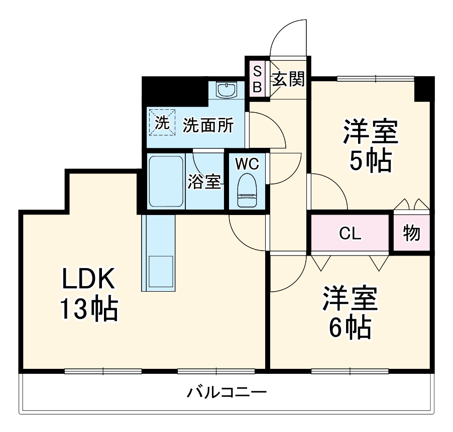 アメニティ市川の間取り