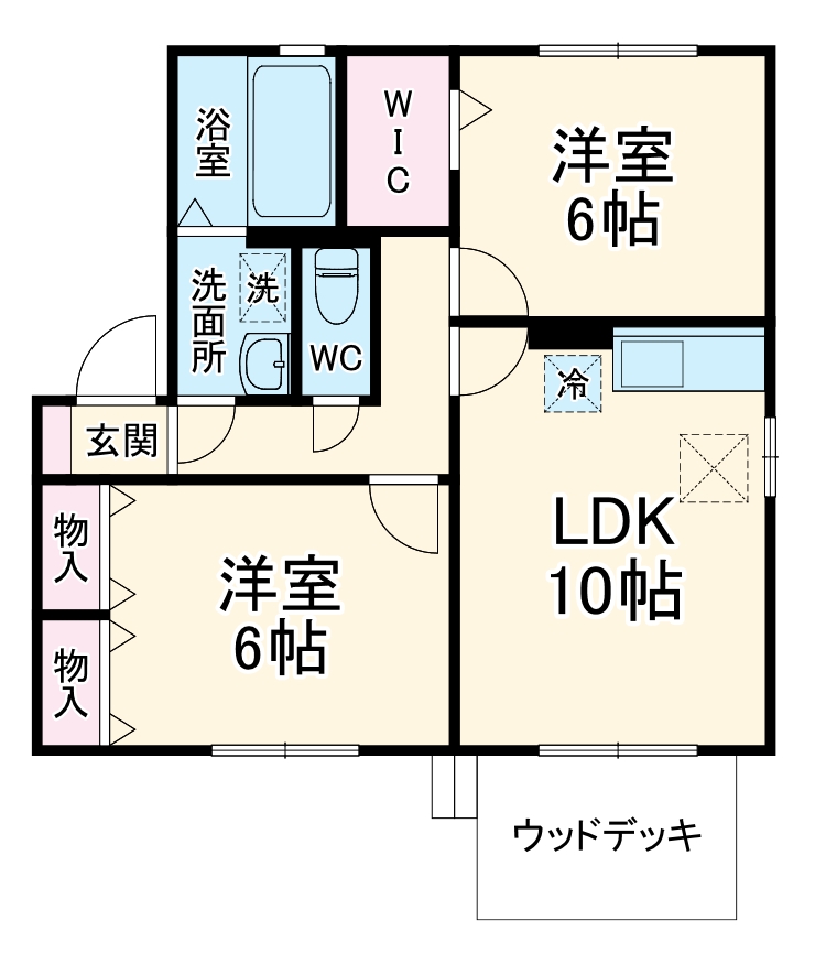 ルミエール春日Ⅱの間取り