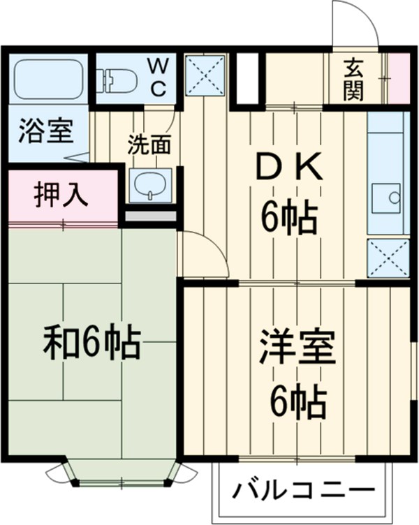 グリーンハイツⅡの間取り