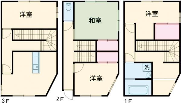 南烏山4丁目貸家の間取り