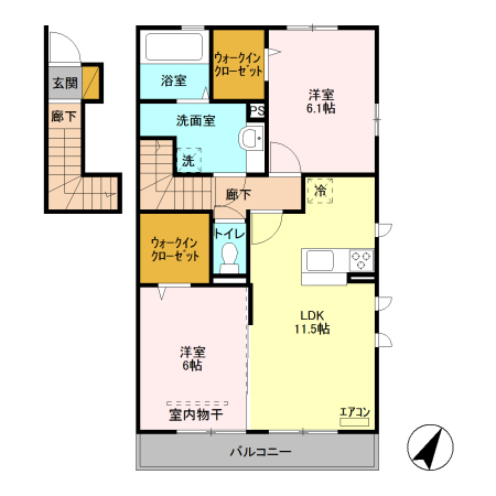 ベルクレストⅡの間取り