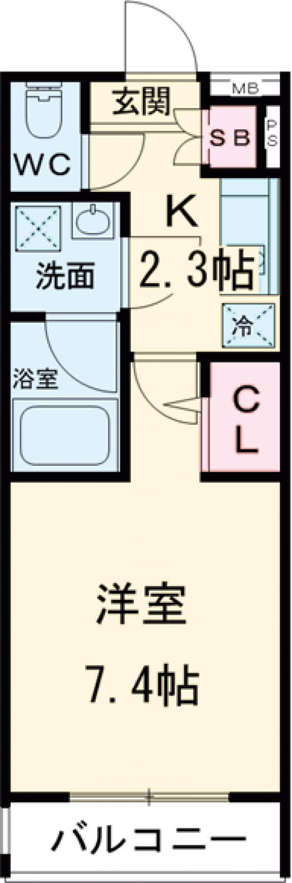 スカイコート成城学園前の間取り