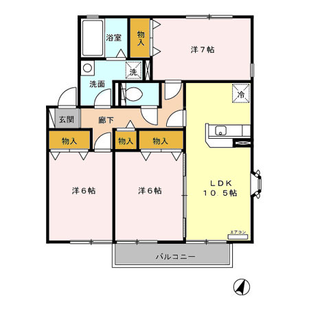 ルミナール・デュオの間取り