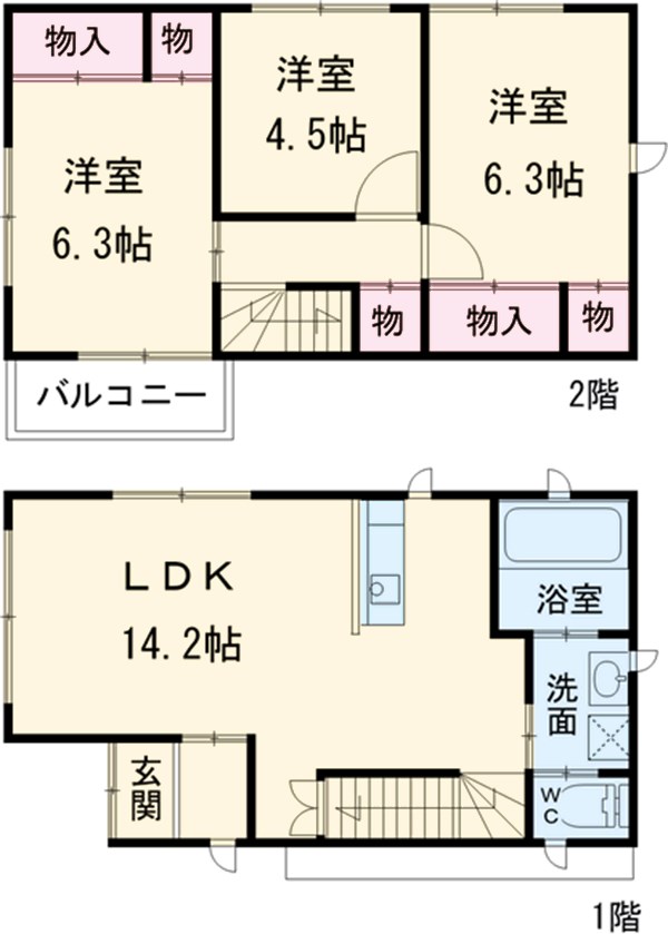 泉台3丁目ドリームハウスAの間取り