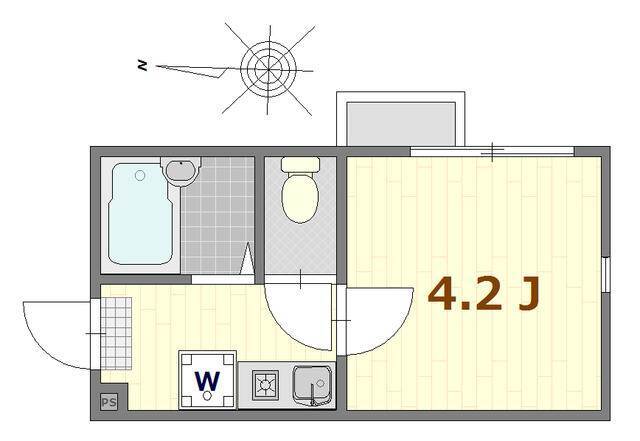 東四つ木の完工年月(2019年12月)築の賃貸アパートの間取り