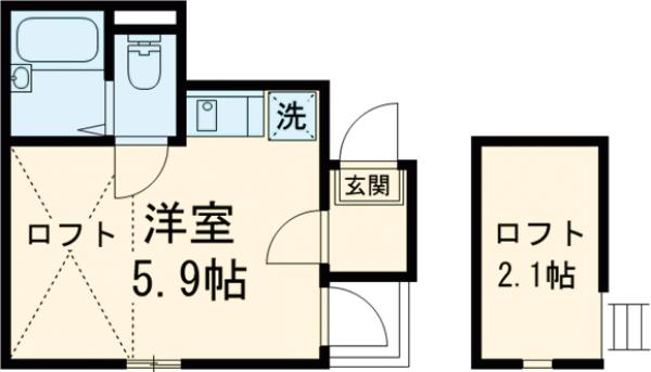 シャンテ四ツ木の間取り