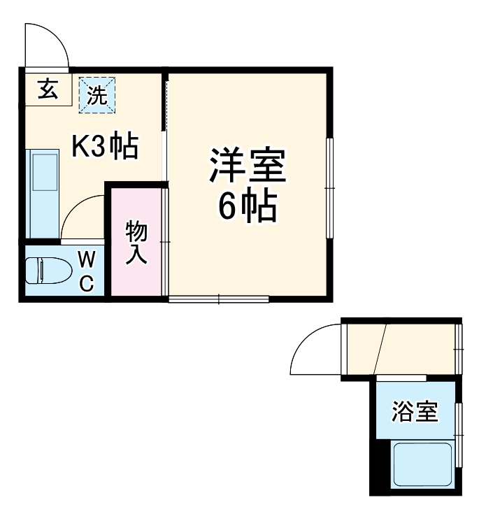 片野ハイツの間取り