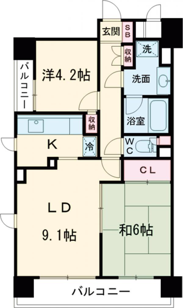 パーク・ノヴァ調布の間取り