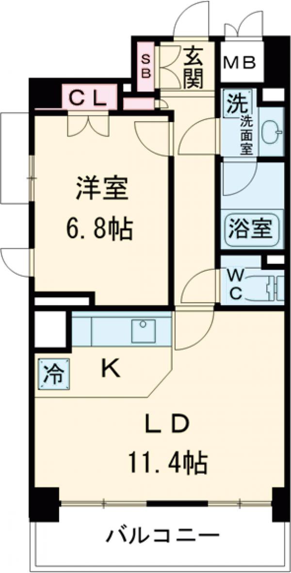 パーク・ノヴァ調布の間取り