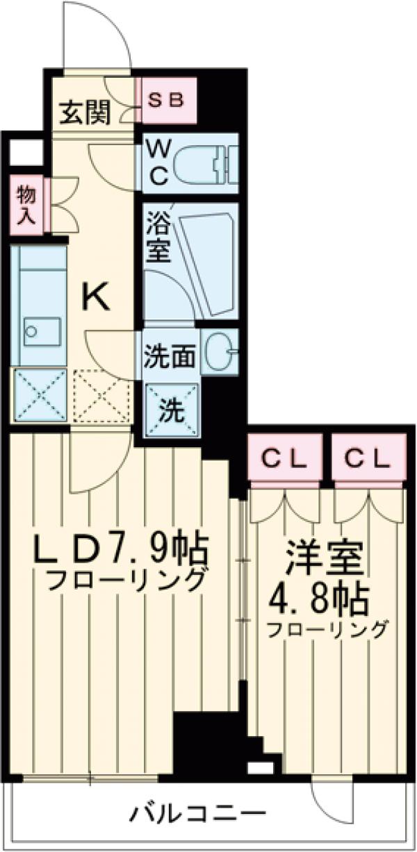 ステージグランデ千歳烏山アジールコートの間取り