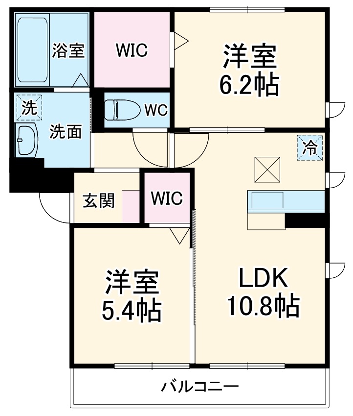 セジュール グラードの間取り
