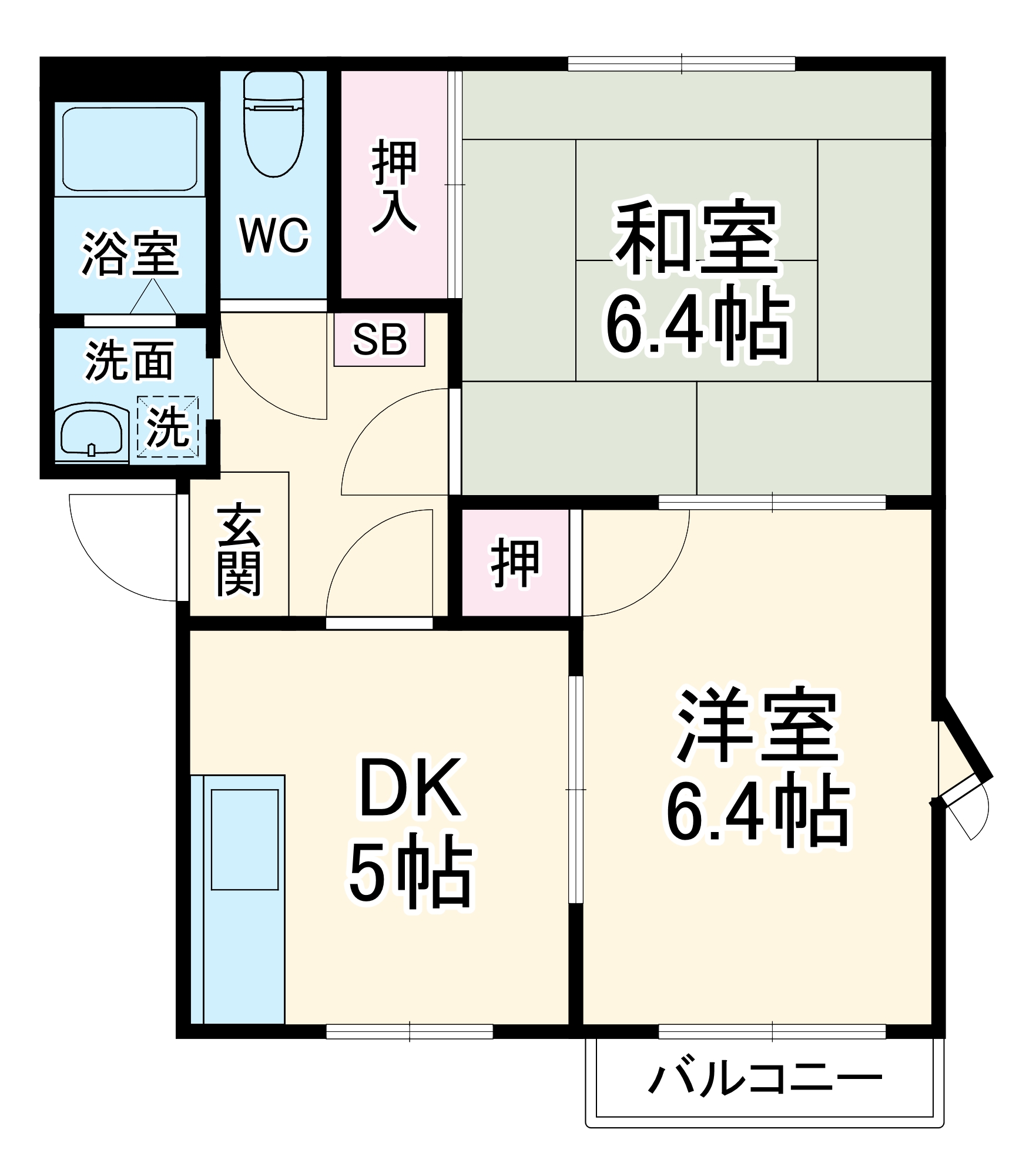 メゾン北久保Aの間取り