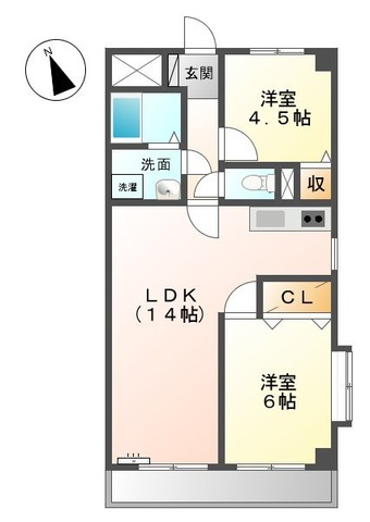 サンステージ北村の間取り