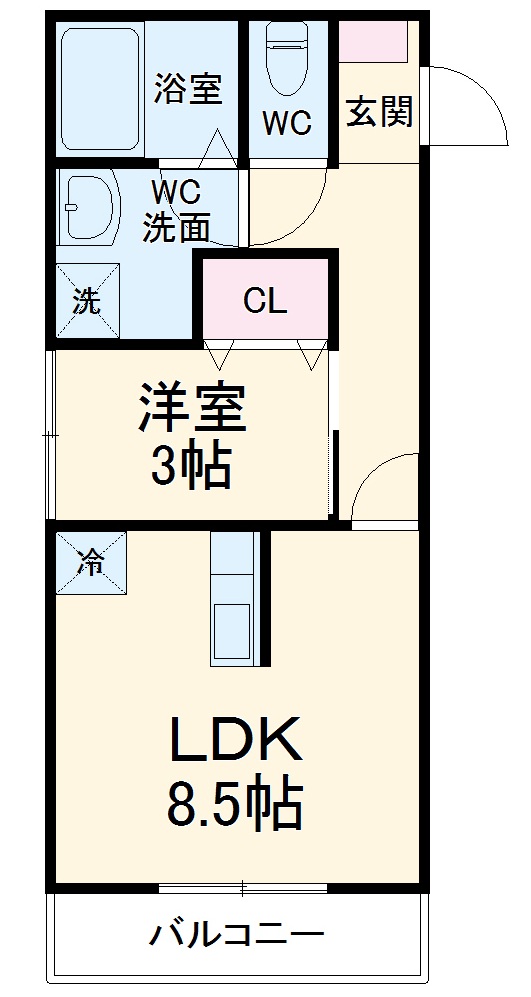 クレア原市の間取り