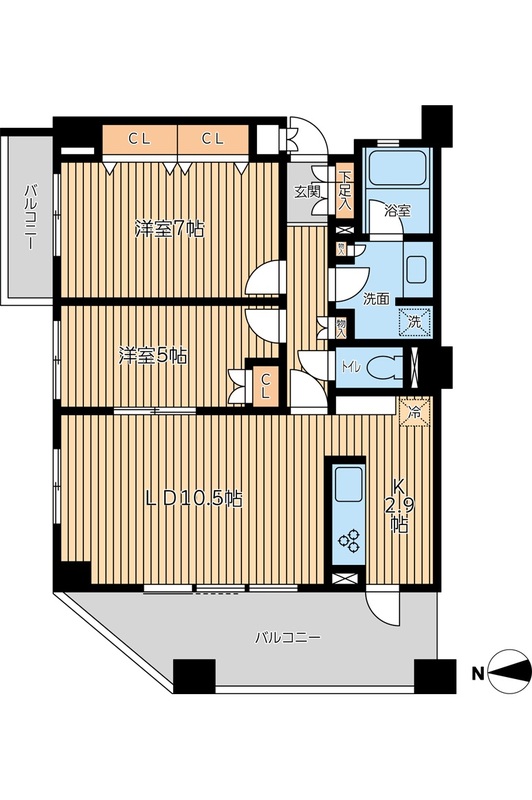 ドゥーエ芦花公園の間取り