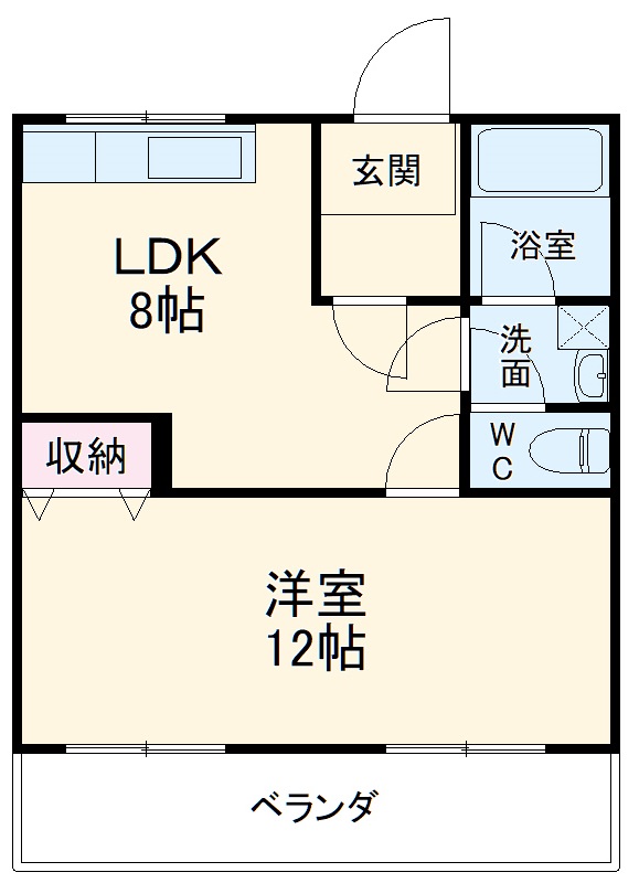スカイル白川の間取り