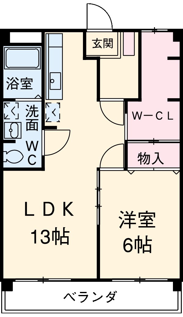スカイル白川の間取り