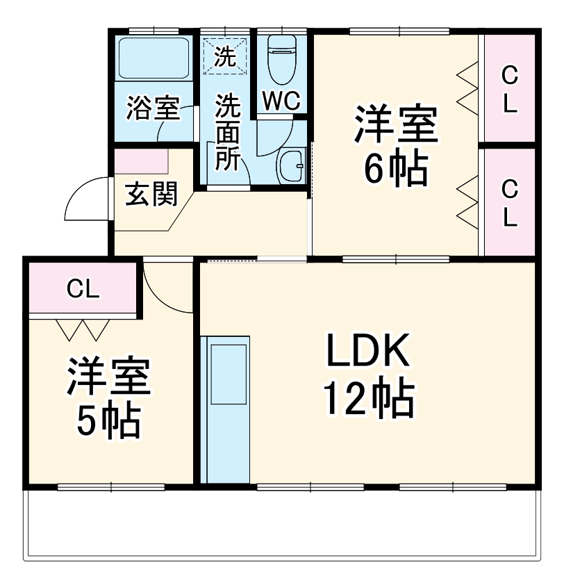 袴田マンションの間取り