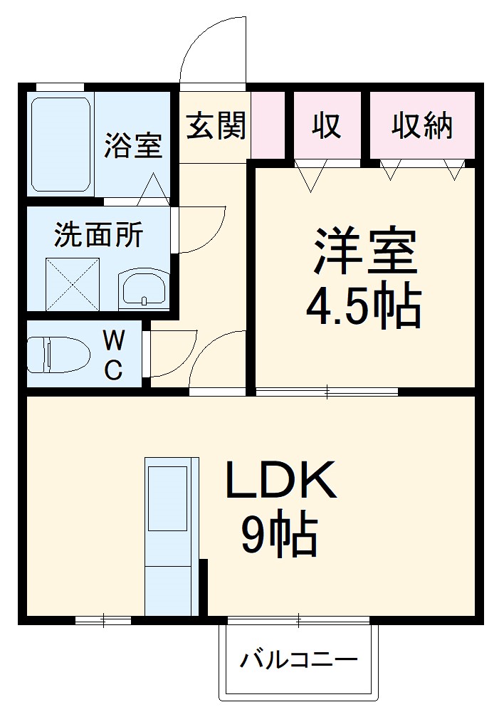 アービル篠原Aの間取り