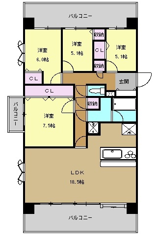 サムティレジデンス東山公園の間取り