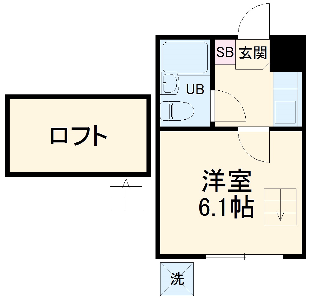 ジュネパレス稲毛第13の間取り