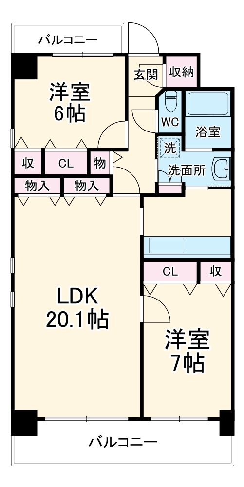 ティンガーラ石川橋の間取り
