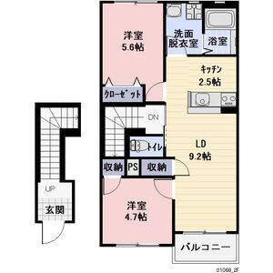 ソレイユ二重堀A棟の間取り