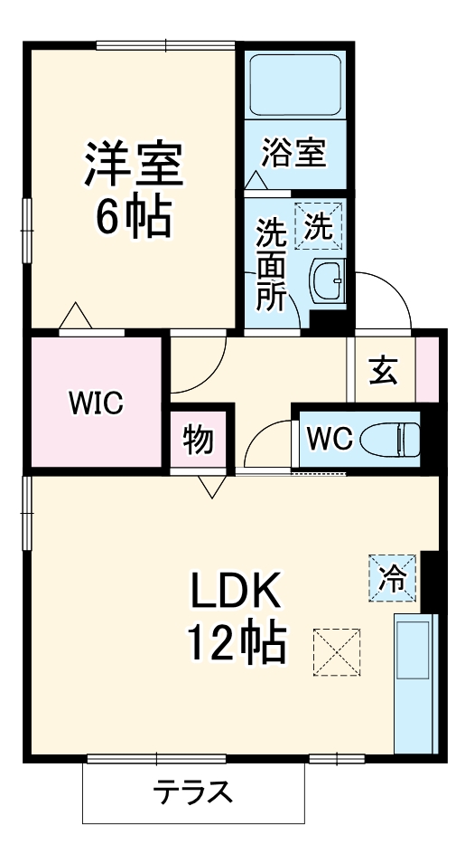 オリーブガーデンCの間取り