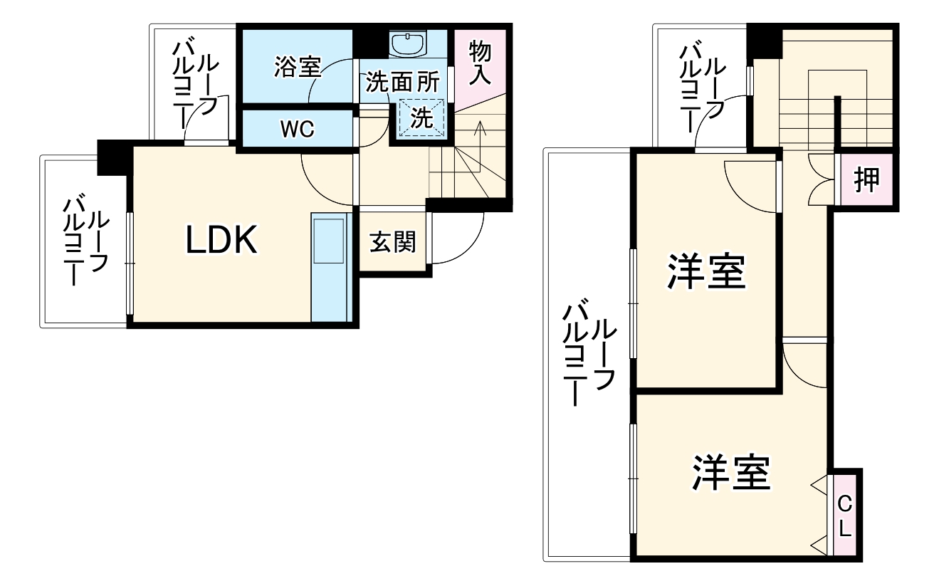 レスカール白金の間取り
