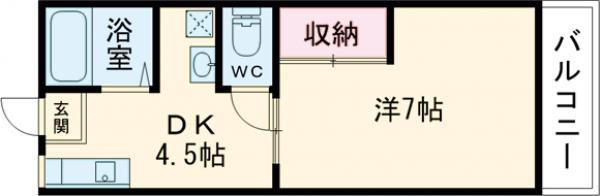 メゾンジュネスAの間取り